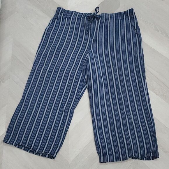 Croft & Barrow Women's Linen Blend Capri,  Size 14 - Picture 1 of 4